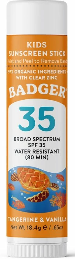Badger SPF 35 Kids' Mineral Sunscreen Face Stick - 0.65 oz.