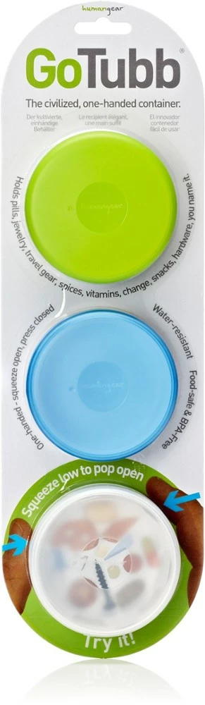 humangear GoTubb Medium Containers - Package of 3 1 humangear GoTubb Medium Containers - Package of 3