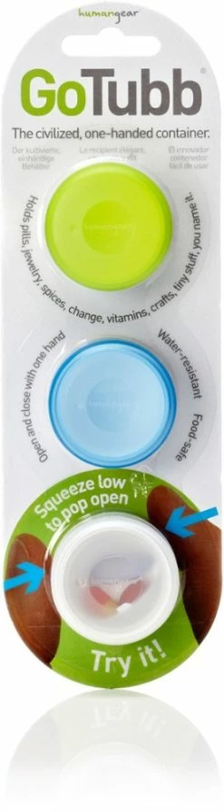 humangear GoTubb Small Containers - Package of 3