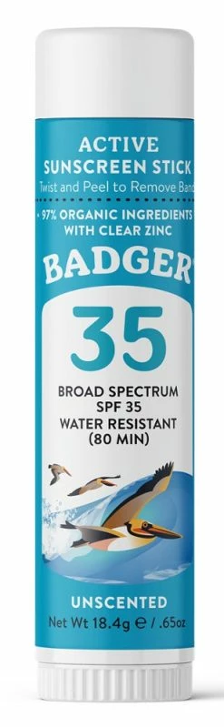 Badger SPF 35 Clear Sport Sunscreen Stick - 0.65 oz.