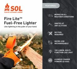 SOL Fire Lite Fuel-Free Lighter -Cheap Health & Safety Store 950a0263 2eed 4ec3 bae4 9a8f9de3a228