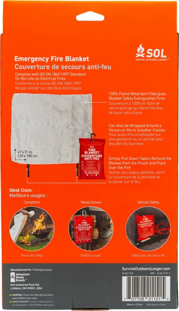 SOL Emergency Fire Blanket 2 SOL Emergency Fire Blanket - Image 2