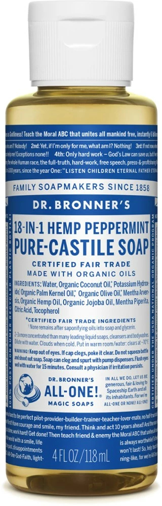 Dr. Bronner's Organic Liquid Soap - 4 oz. 3 Dr. Bronner's Organic Liquid Soap - 4 oz. - Image 3