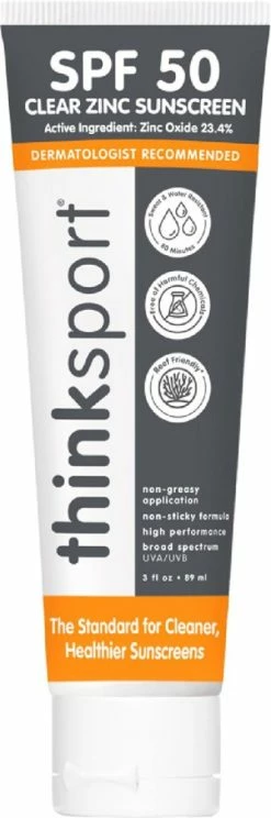 Thinksport Clear Zinc SPF 50 Sunscreen