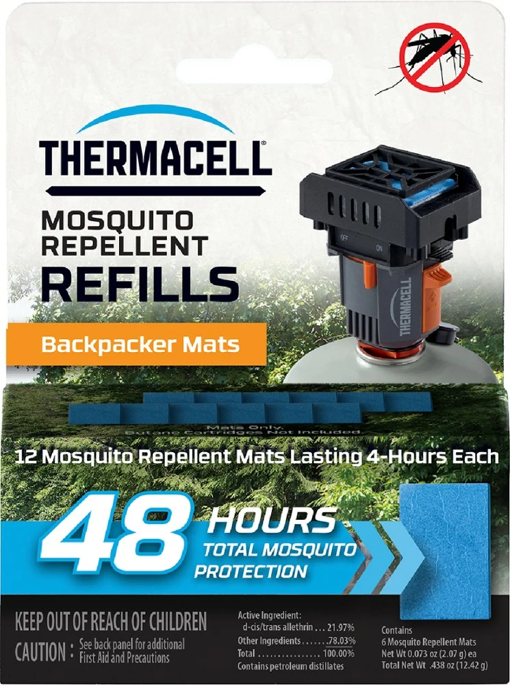 Thermacell Backpacker Mat-Only Refills - 48 hrs. 1 Thermacell Backpacker Mat-Only Refills - 48 hrs.