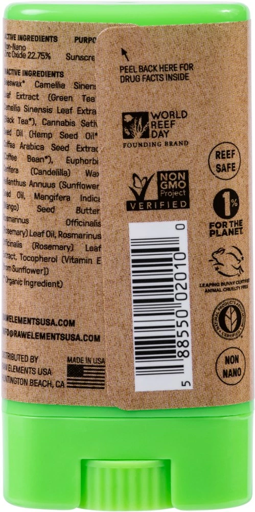 Raw Elements SPF 30 Sunscreen Face Stick - 0.5 oz. 3 Raw Elements SPF 30 Sunscreen Face Stick - 0.5 oz. - Image 3