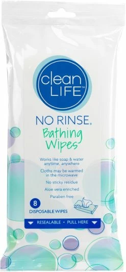 No Rinse Bathing Wipes