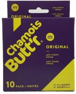 Chamois Butt'r Original Anti-Chafe Cream 9 ml Packets - Package of 10